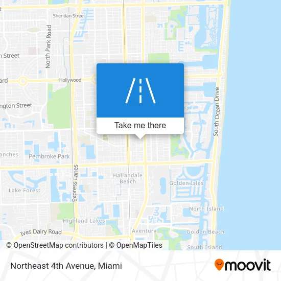 Northeast 4th Avenue map