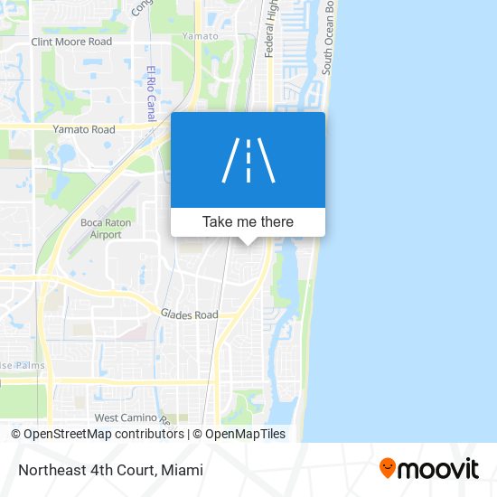 Northeast 4th Court map