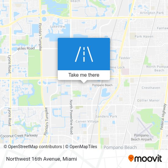 Northwest 16th Avenue map