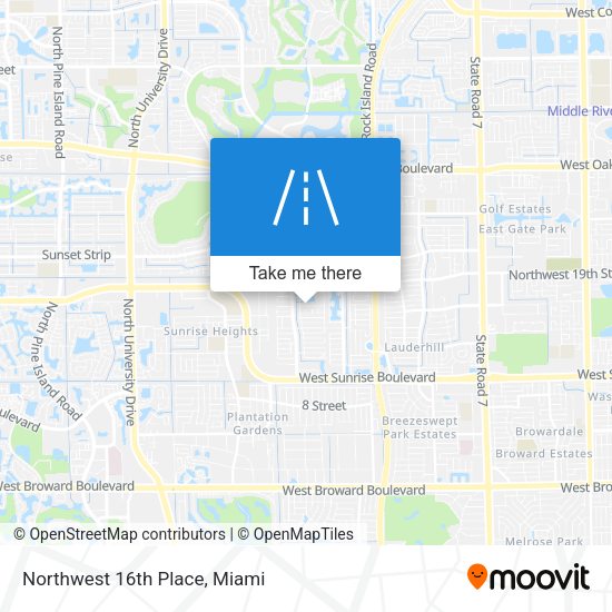 Mapa de Northwest 16th Place