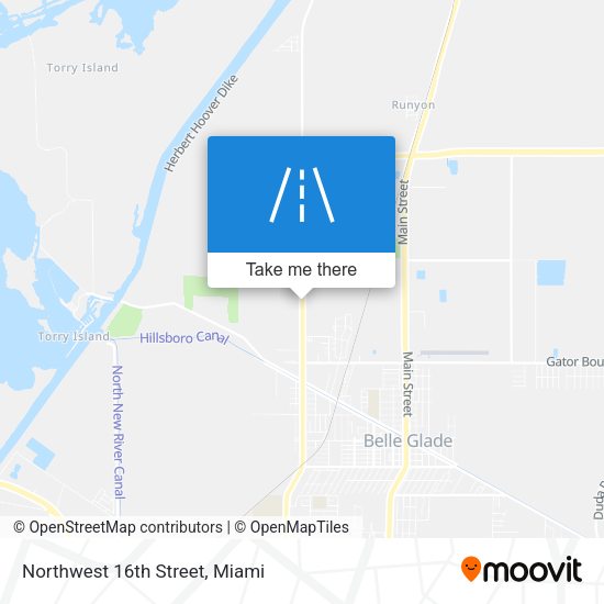 Northwest 16th Street map