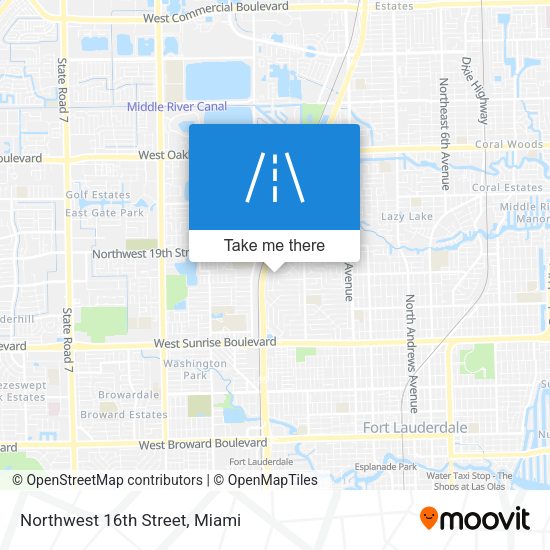 Northwest 16th Street map