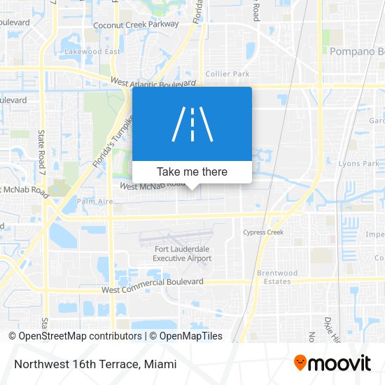 Mapa de Northwest 16th Terrace