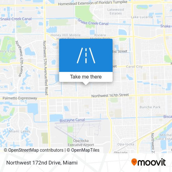 Mapa de Northwest 172nd Drive