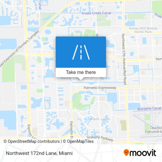 Mapa de Northwest 172nd Lane