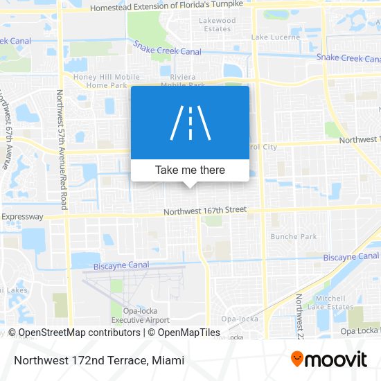 Northwest 172nd Terrace map