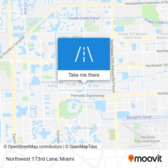 Mapa de Northwest 173rd Lane