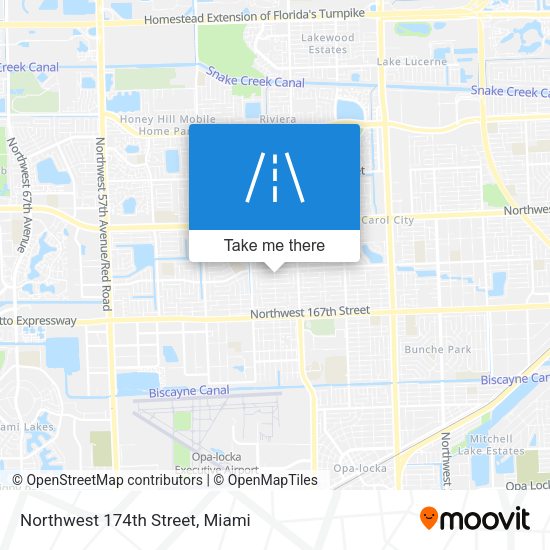 Northwest 174th Street map