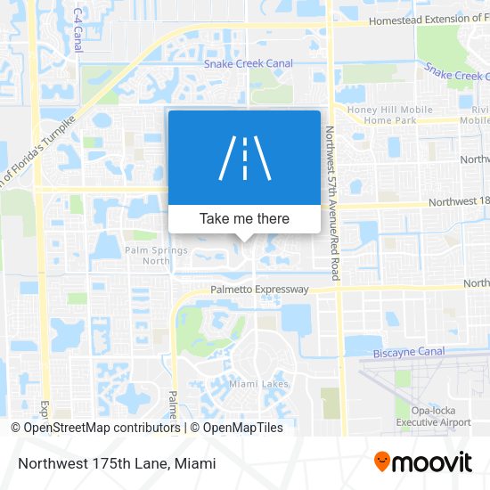 Mapa de Northwest 175th Lane