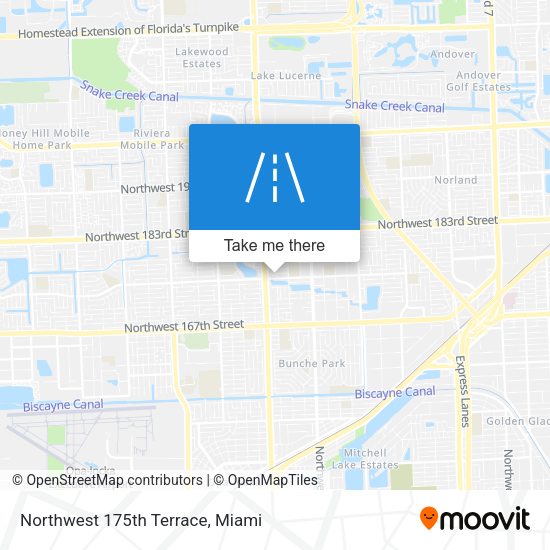 Mapa de Northwest 175th Terrace