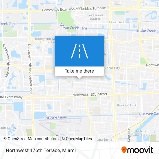 Mapa de Northwest 176th Terrace