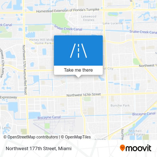 Northwest 177th Street map