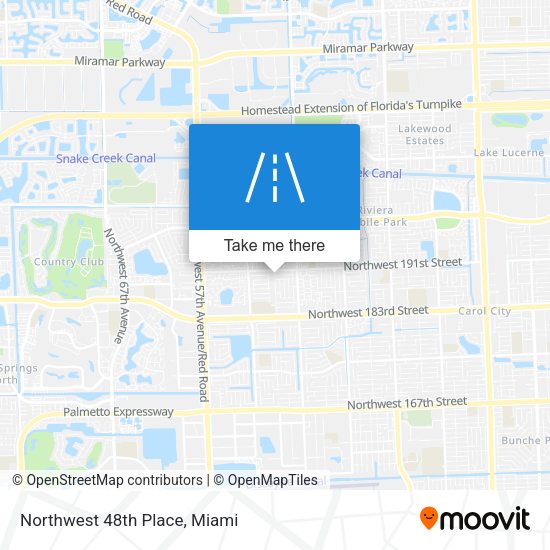 Mapa de Northwest 48th Place