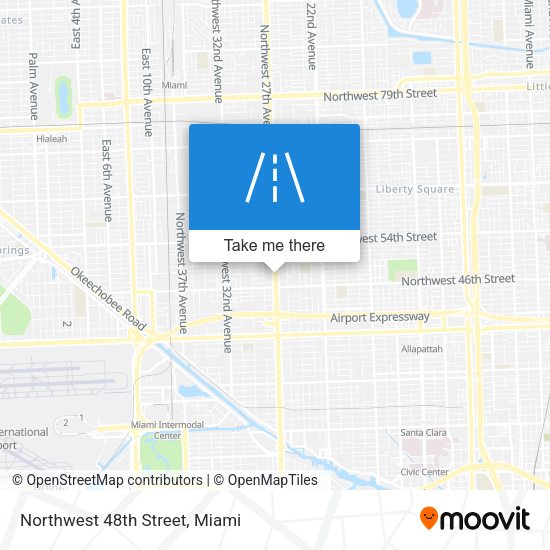 Northwest 48th Street map