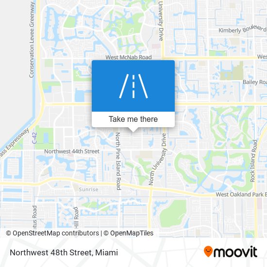 Northwest 48th Street map