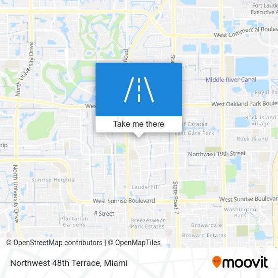 Northwest 48th Terrace map