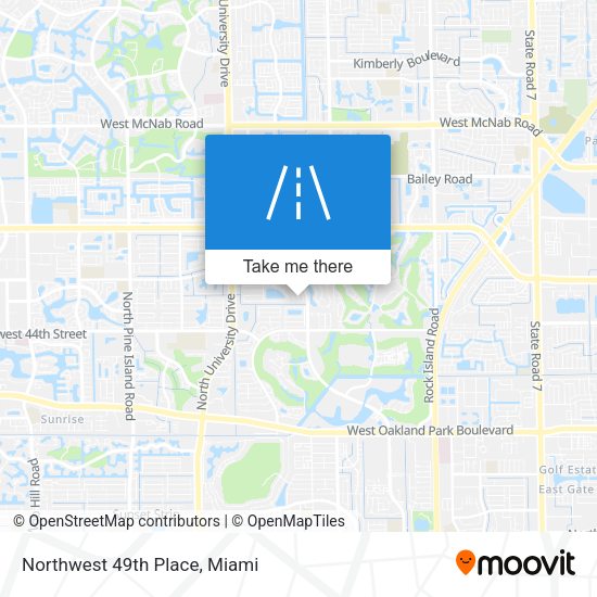 Mapa de Northwest 49th Place
