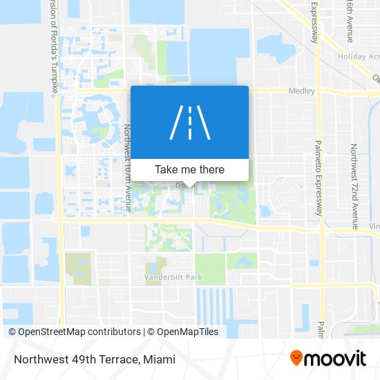 Mapa de Northwest 49th Terrace