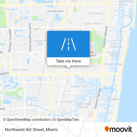 Northwest 4st Street map