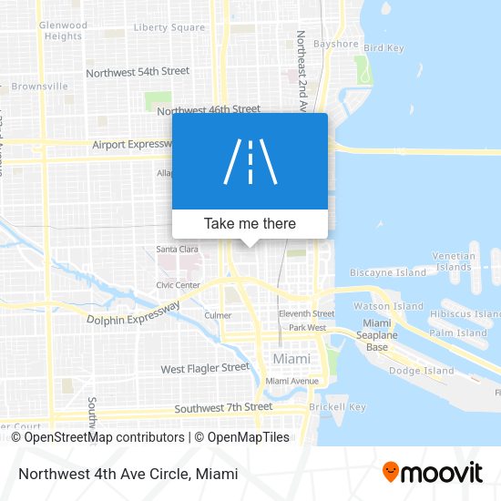 Northwest 4th Ave Circle map
