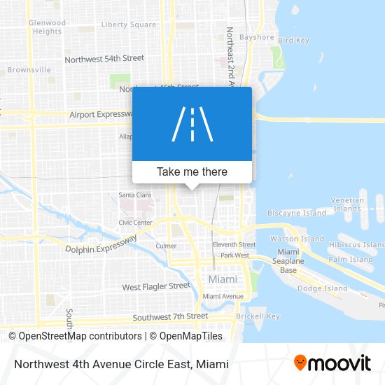 Northwest 4th Avenue Circle East map
