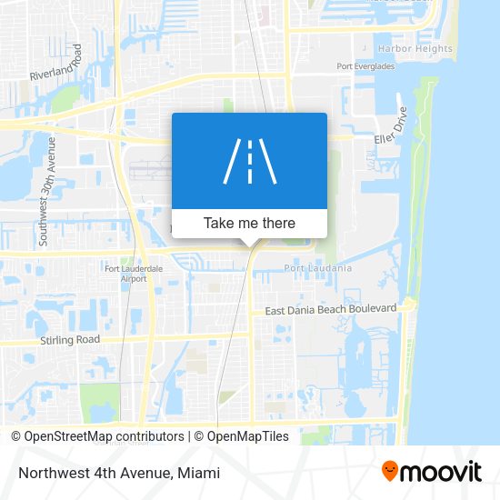 Mapa de Northwest 4th Avenue