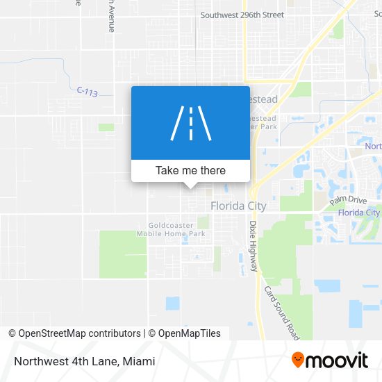 Mapa de Northwest 4th Lane