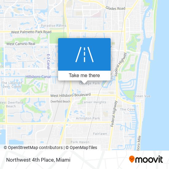 Northwest 4th Place map