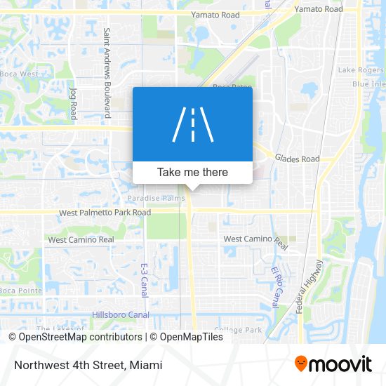 Mapa de Northwest 4th Street