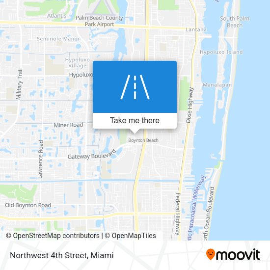 Mapa de Northwest 4th Street