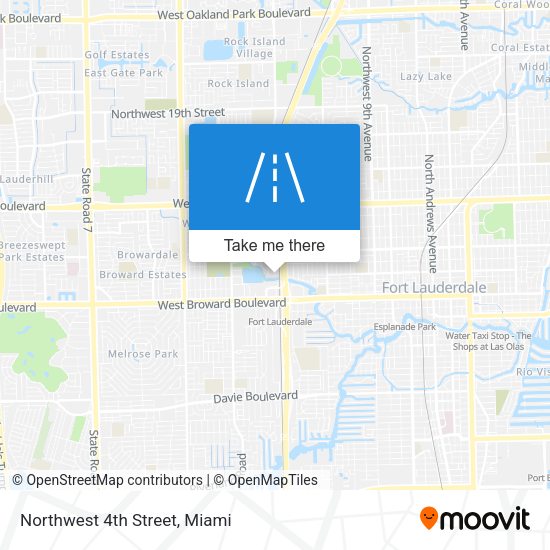 Mapa de Northwest 4th Street