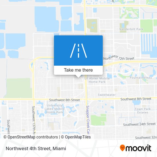 Mapa de Northwest 4th Street