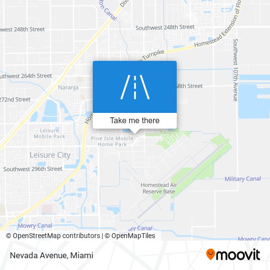 Nevada Avenue map