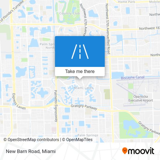 Mapa de New Barn Road
