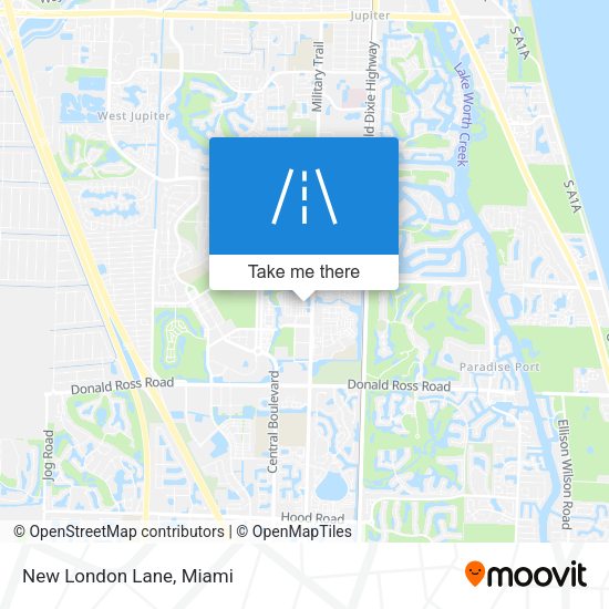 Mapa de New London Lane