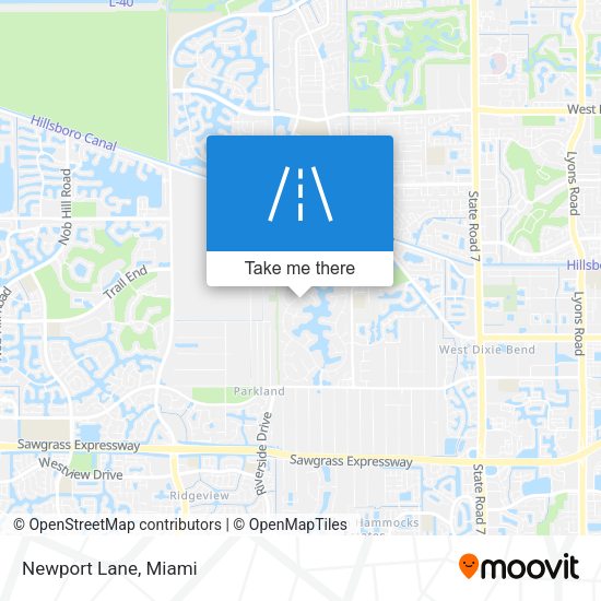 Mapa de Newport Lane