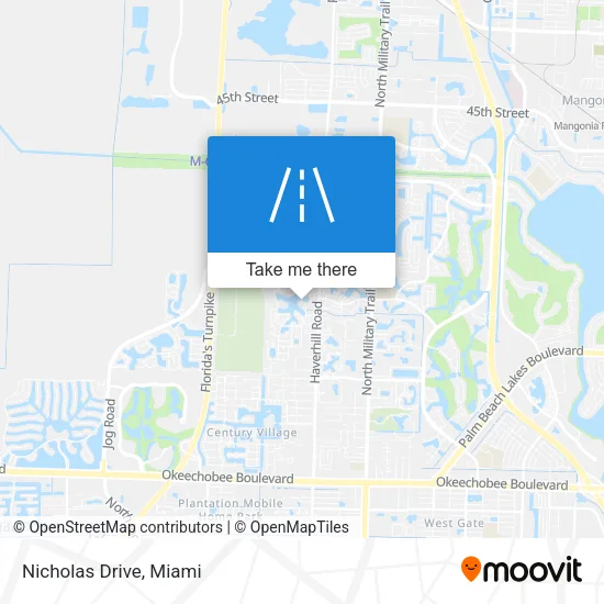 Nicholas Drive map