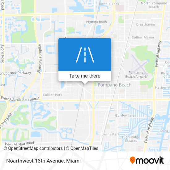 Mapa de Noarthwest 13th Avenue