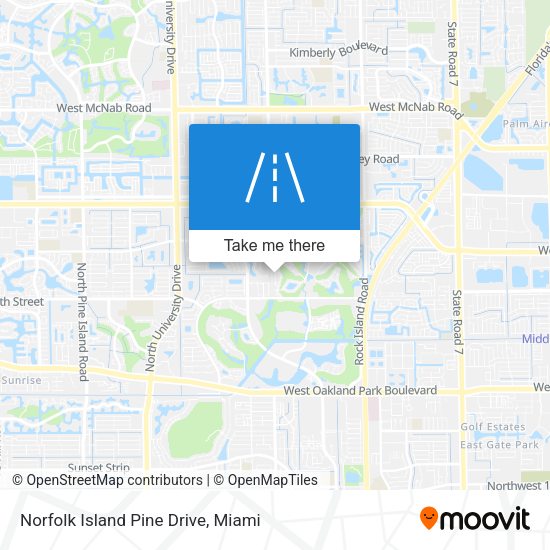 Norfolk Island Pine Drive map