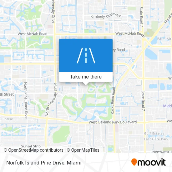 Norfolk Island Pine Drive map
