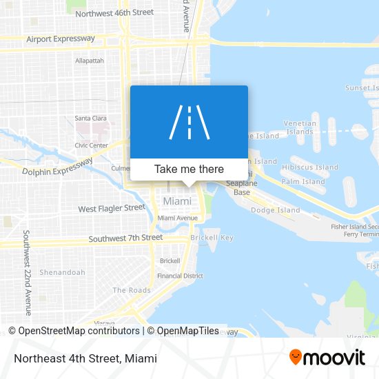 Mapa de Northeast 4th Street
