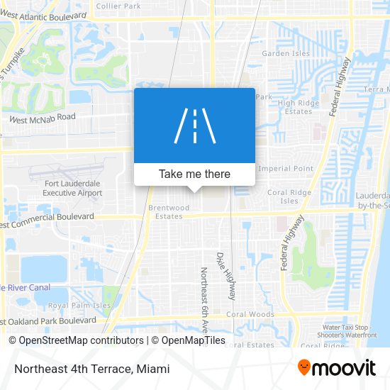 Mapa de Northeast 4th Terrace