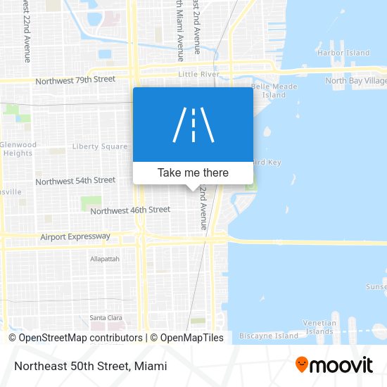 Northeast 50th Street map