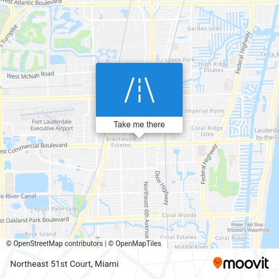 Mapa de Northeast 51st Court