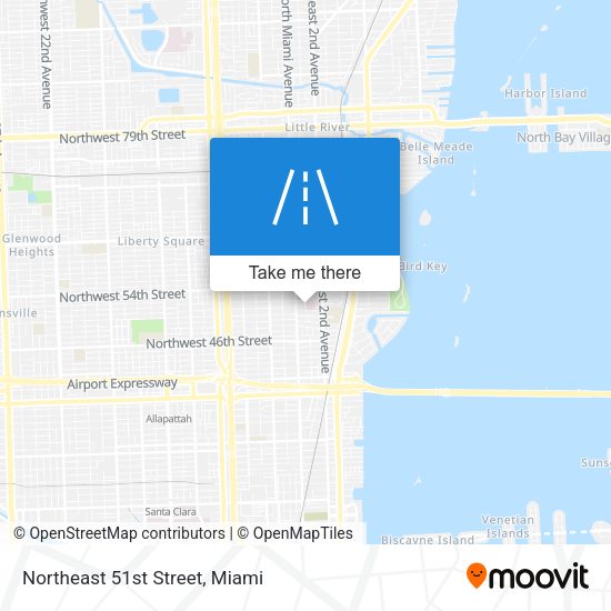 Northeast 51st Street map