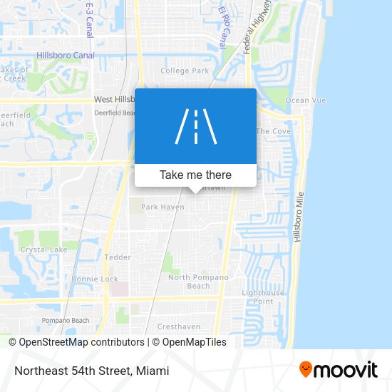 Mapa de Northeast 54th Street