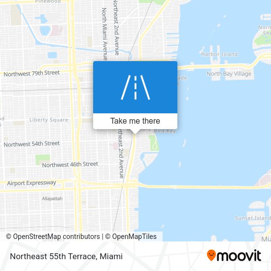 Mapa de Northeast 55th Terrace