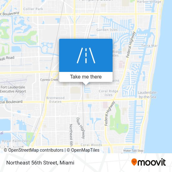 Northeast 56th Street map