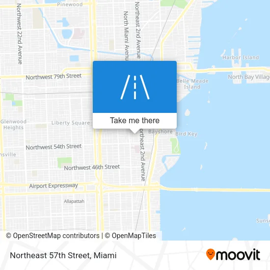 Northeast 57th Street map