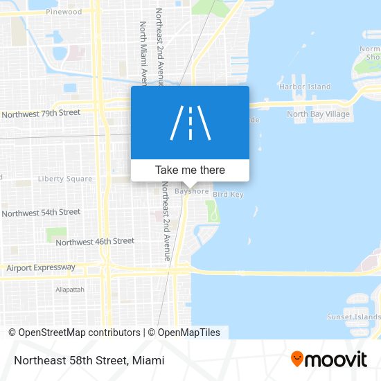 Mapa de Northeast 58th Street